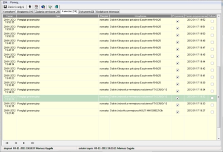 eSrwisant - Kalendarz kontrahenta